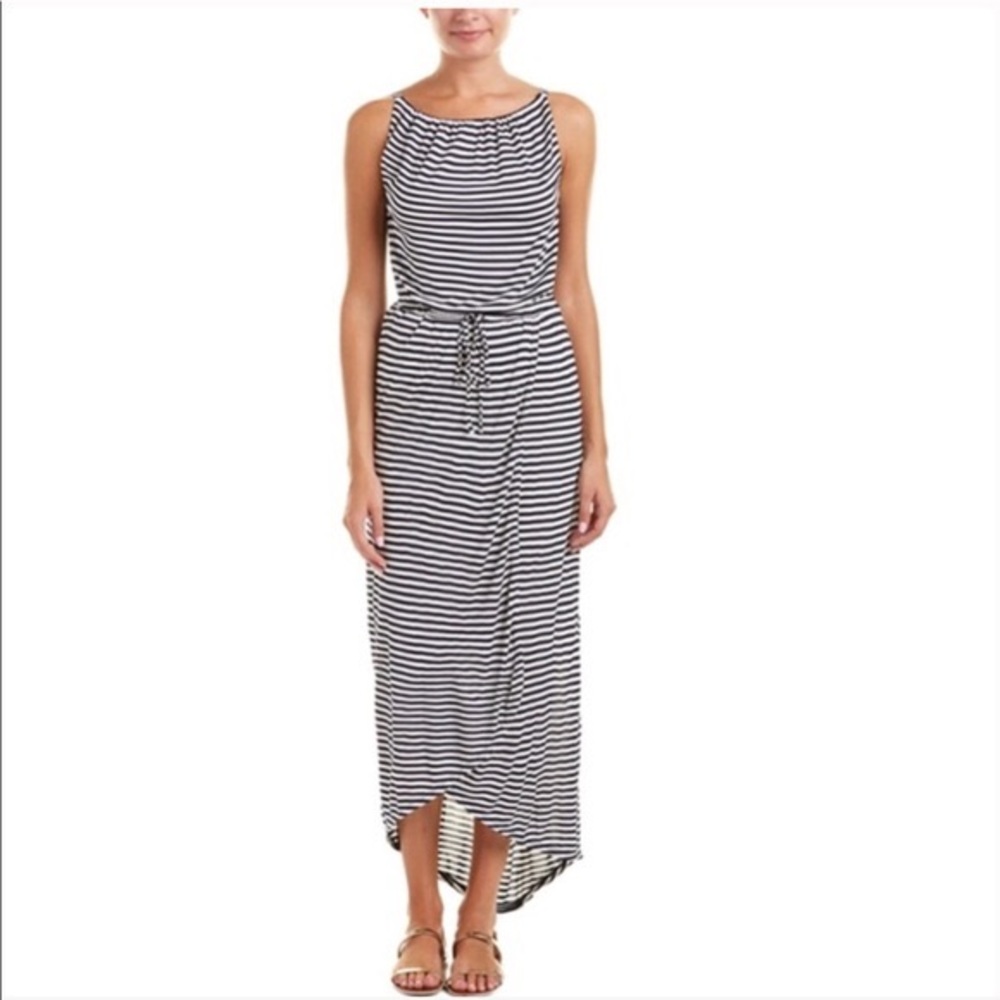❌SOLD❌CAbi Boat Stripe Nautical Maxi Dress